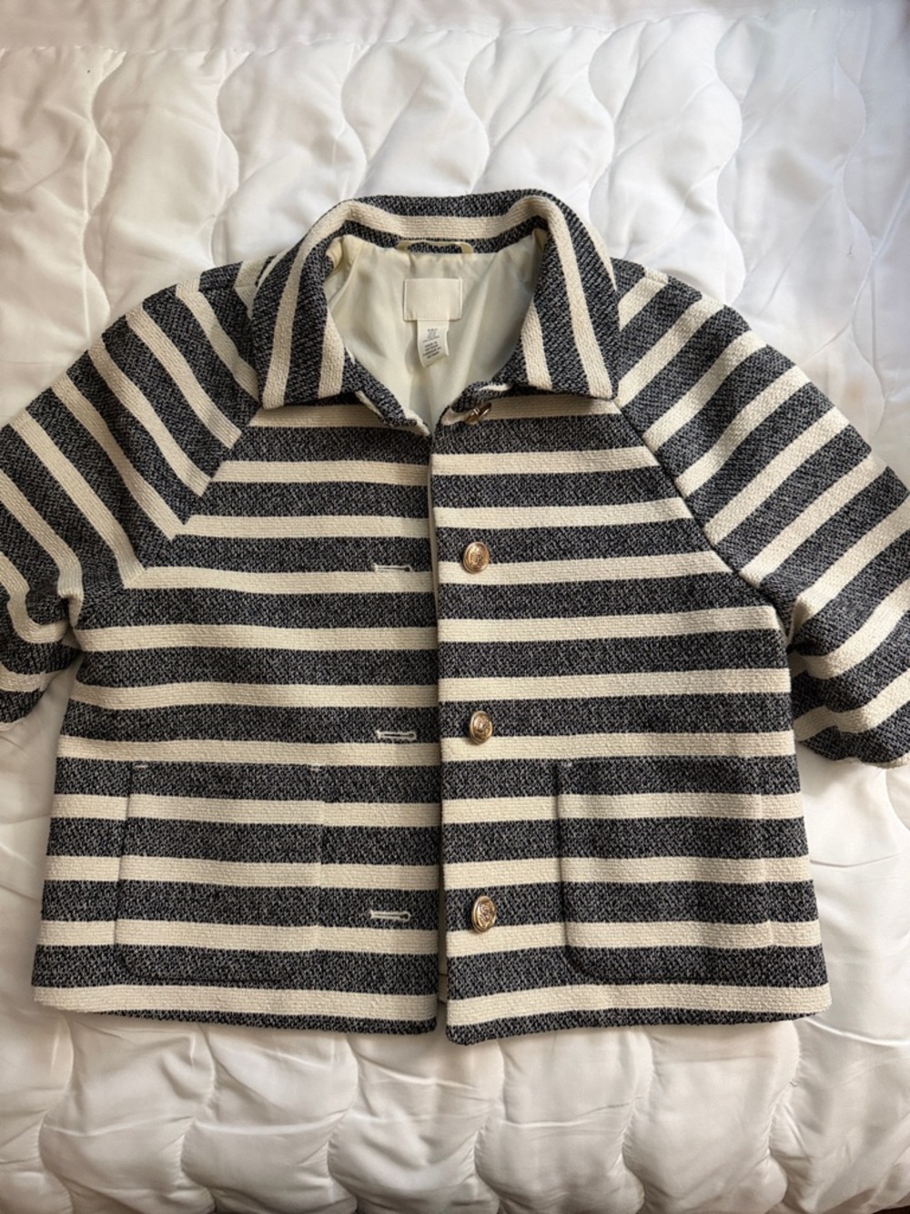 Striped Button Jacket
